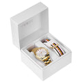  Shop Authentic Guess Exclusive Multi Color White Dial Gold Steel Strap Watch for Women - GW0457L1 - Luxxuri