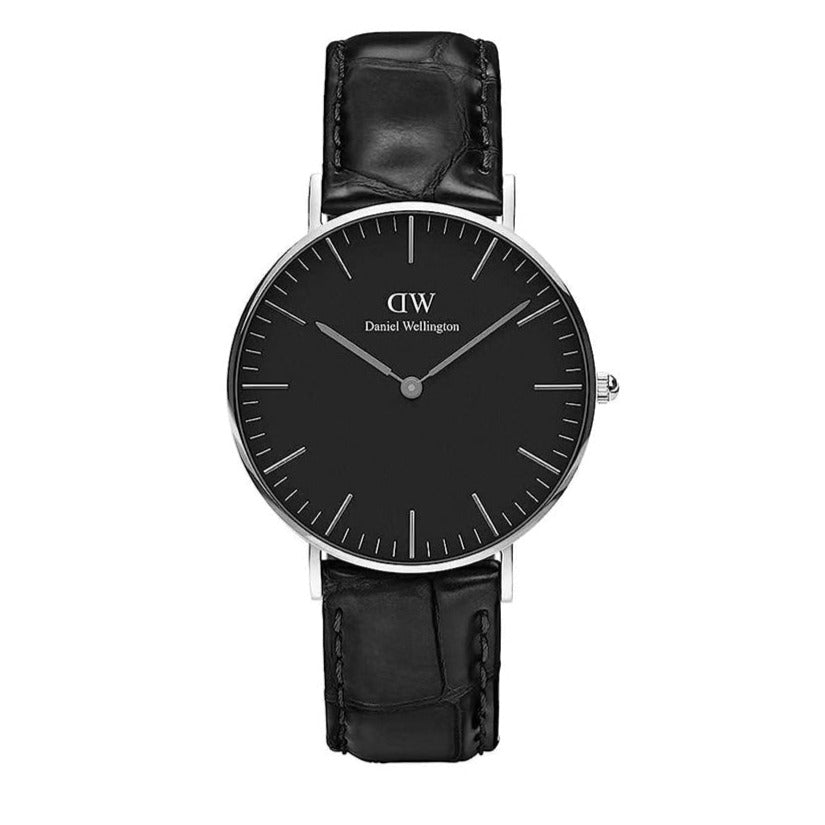  Shop Authentic Daniel Wellington Classic Reading Black Dial Black Leather Strap Watch For Women - DW00100147 - Luxxuri