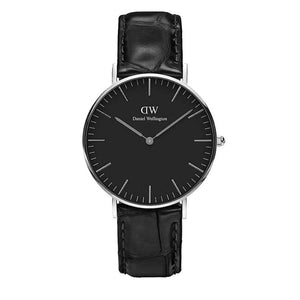  Shop Authentic Daniel Wellington Classic Reading Black Dial Black Leather Strap Watch For Women - DW00100147 - Luxxuri