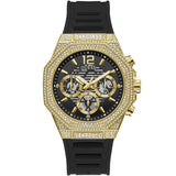  Shop Authentic Guess Momentum Chronograph Diamonds Black Dial Black Silicone Strap Watch For Men - GW0518G2 - Luxxuri