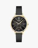 Shop Authentic Hugo Boss Flawless Black Dial Black Mesh Bracelet Watch for Women - 1502627 - Luxxuri