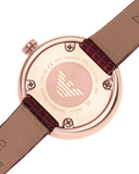  Shop Authentic Emporio Armani Analog White Dial Brown Leather Strap Watch For Men - AR9042 - Luxxuri