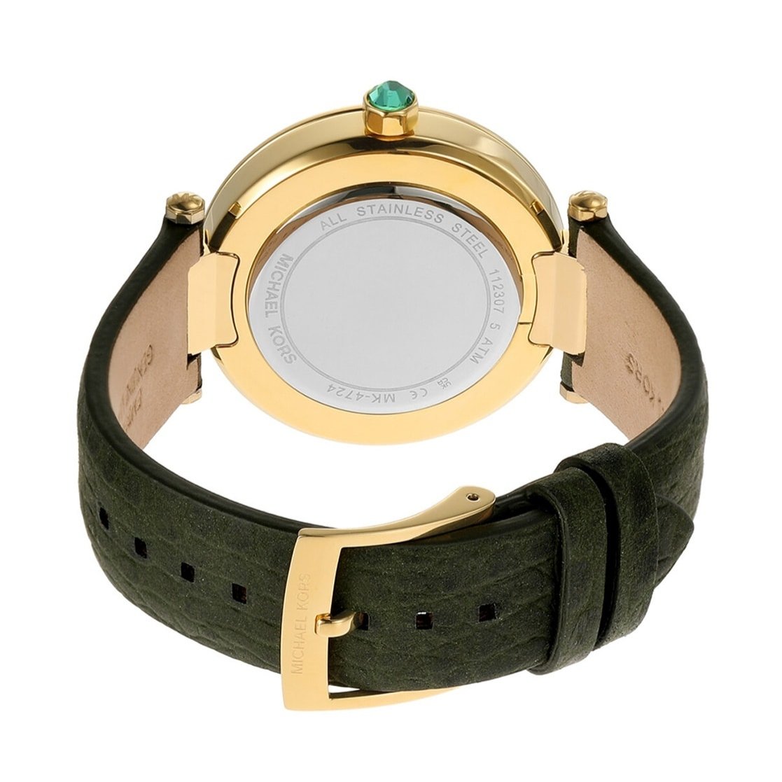  Shop Authentic Michael Kors Parker Green Dial Green Leather Strap Watch For Women - MK4724 - Luxxuri