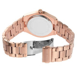  Shop Authentic Michael Kors Lennox Three Hand Black Dial Rose Gold Steel Strap Watch For Women - MK7392 - Luxxuri