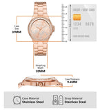  Shop Authentic Michael Kors Lennox Quartz Rose Gold Dial Rose Gold Steel Strap Watch For Women - MK7405 - Luxxuri