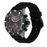  Shop Authentic Emporio Armani Diver Chronograph Black Dial Black Silicon Strap Watch For Men - AR11515 - Luxxuri