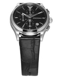  Shop Authentic Emporio Armani Paolo Chronograph Black Dial Black Leather Strap Watch For Men - AR11530 - Luxxuri