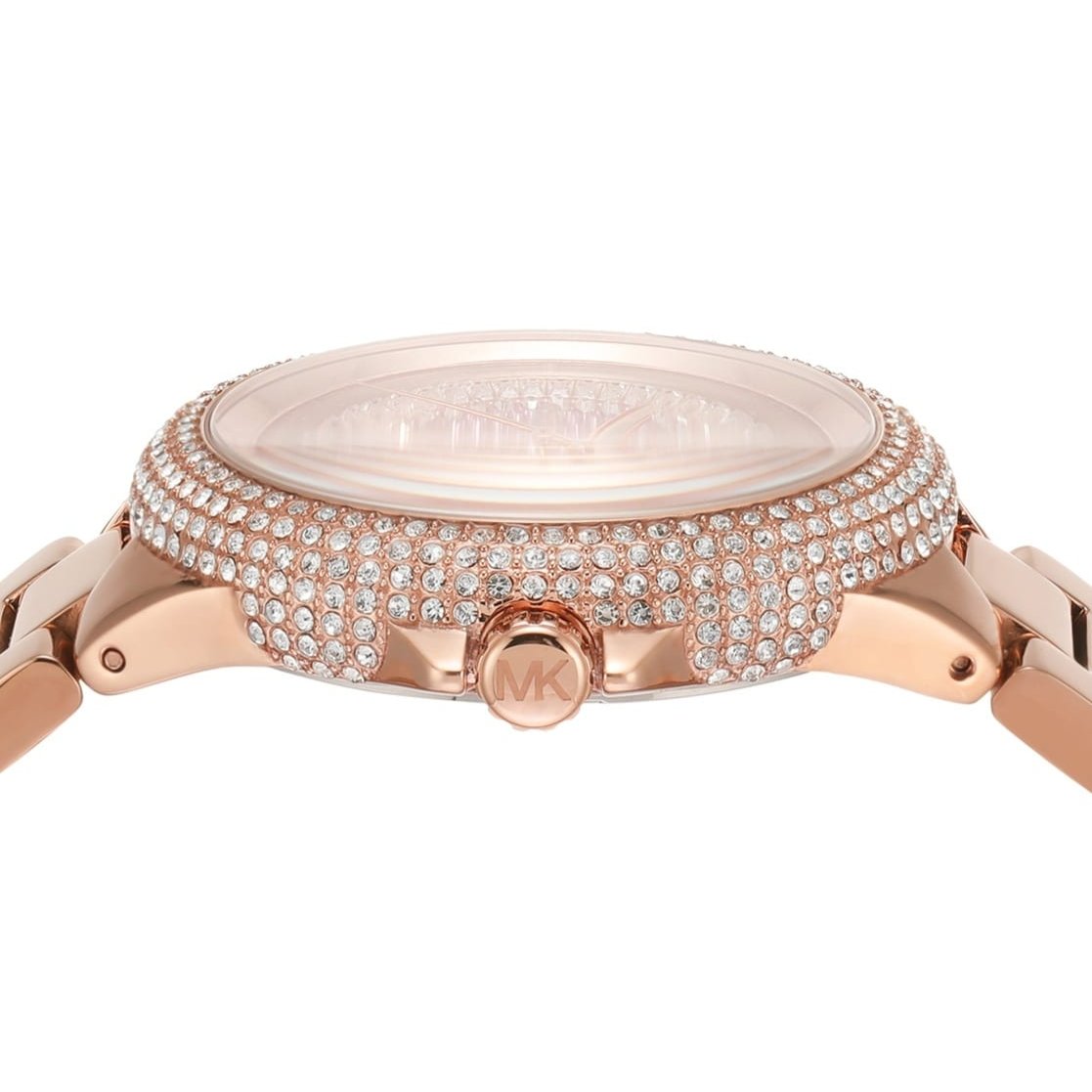 Shop Authentic Michael Kors Camille Analog Pink Dial Rose Gold Steel Strap Watch for Women - MK7340 - Luxxuri