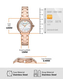  Shop Authentic Emporio Armani Aira Three Hand Mother of Pearl Dial Rose Gold Steel Strap Watch For Women - AR11523 - Luxxuri