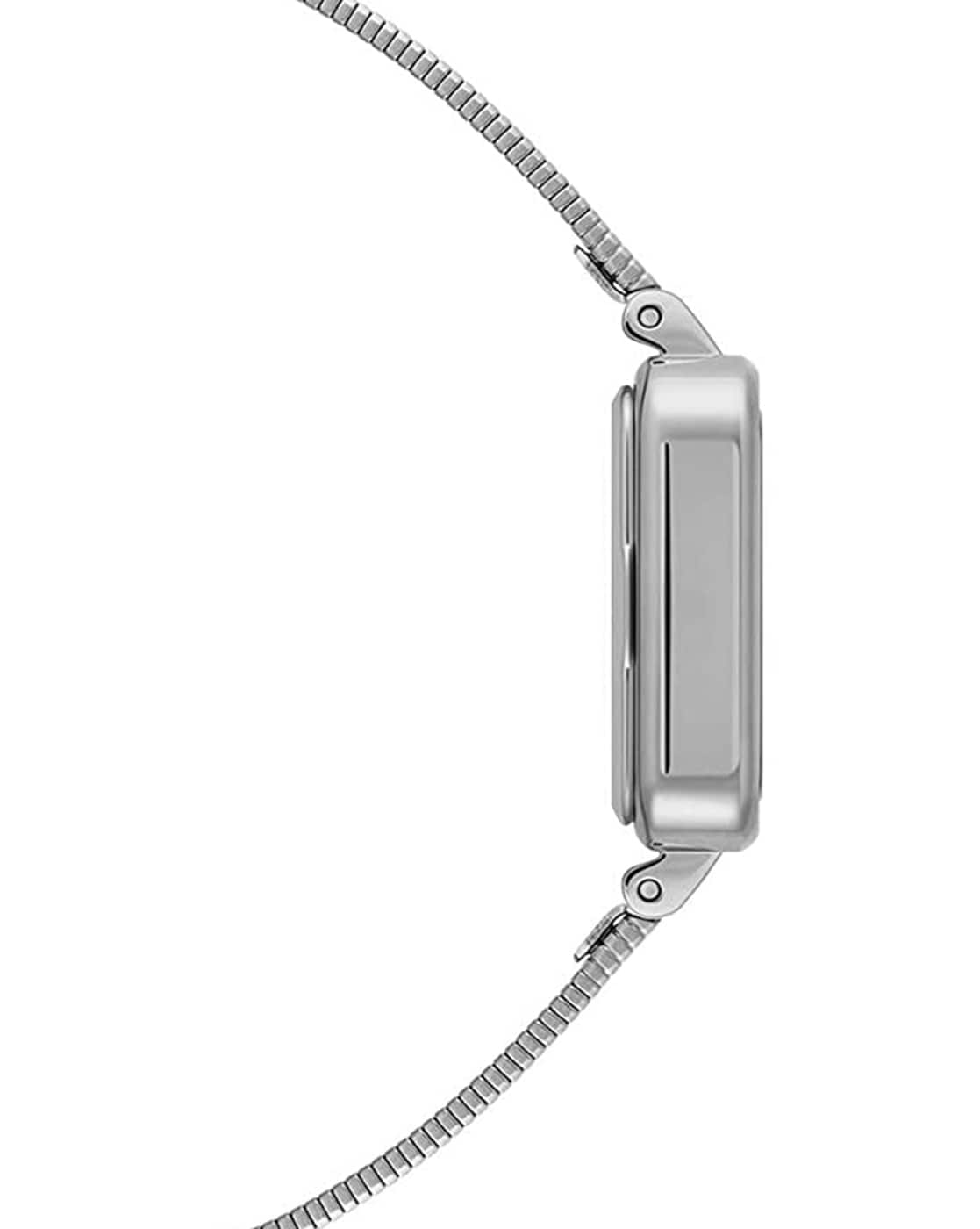 Daniel Wellington Quadro Studio White Dial Silver Mesh Bracelet Watch For Women - DW00100521