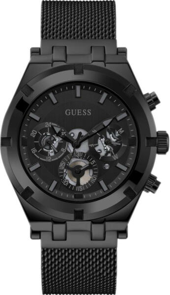  Shop Authentic Guess Continental Chronograph Black Dial Black Mesh Strap Watch For Men - GW0582G3 - Luxxuri