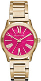  Shop Authentic Michael Kors Hartman Quartz Pink Dial Gold Steel Strap Watch For Women - MK3520 - Luxxuri