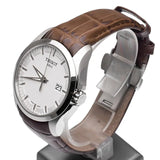  Shop Authentic Tissot T Classic Couturier Chronograph White Dial Brown Leather Strap Watch For Men - T035.410.16.031.00 - Luxxuri