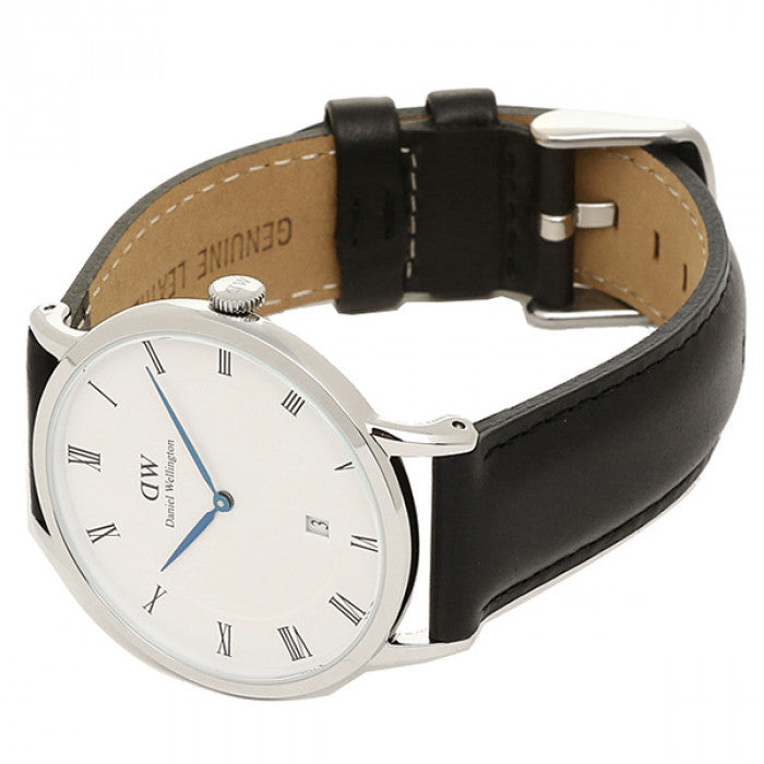  Shop Authentic Daniel Wellington Dapper Sheffield White Dial Black Leather Strap Watch For Men - DW00100088 - Luxxuri