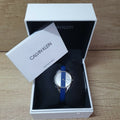  Shop Authentic Calvin Klein Rebel Blue Silver Dial Blue Leather Strap Watch for Women - K8P231V6 - Luxxuri
