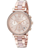  Shop Authentic Michael Kors Sofie Chronograph Rose Gold Dial Rose Gold Steel Strap Watch For Women - MK6560 - Luxxuri