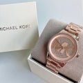  Shop Authentic Michael Kors Ritz Analog Crystals Silver Dial Rose Gold Steel Strap Watch for Women - MK6863 - Luxxuri