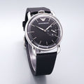  Shop Authentic Emporio Armani Aviator Quartz Black Dial Black Leather Strap Watch For Men - AR11336 - Luxxuri