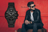  Shop Authentic Emporio Armani Giovanni Chronograph Black Dial Black Steel Strap Watch For Men - AR11349 - Luxxuri