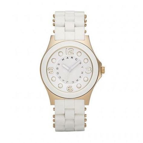  Shop Authentic Marc Jacobs Dress White Dial White Silicone Strap Watch for Women - MBM2500 - Luxxuri