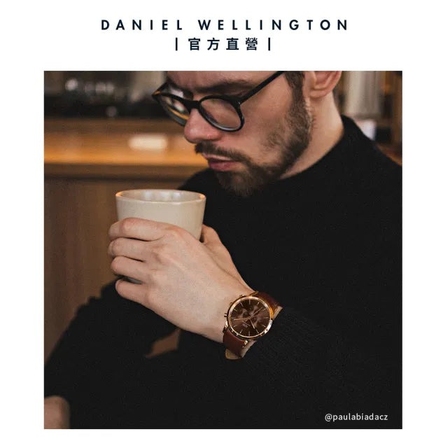  Shop Authentic Daniel Wellington Iconic Chronograph St Mawes Brown Dial Brown Leather Strap Watch For Men - DW00100640 - Luxxuri
