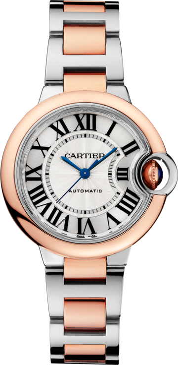  Shop Authentic Cartier Ballon Bleu de Cartier Silver Dial Two Tone Steel Strap Watch for Women - W2BB0032 - Luxxuri