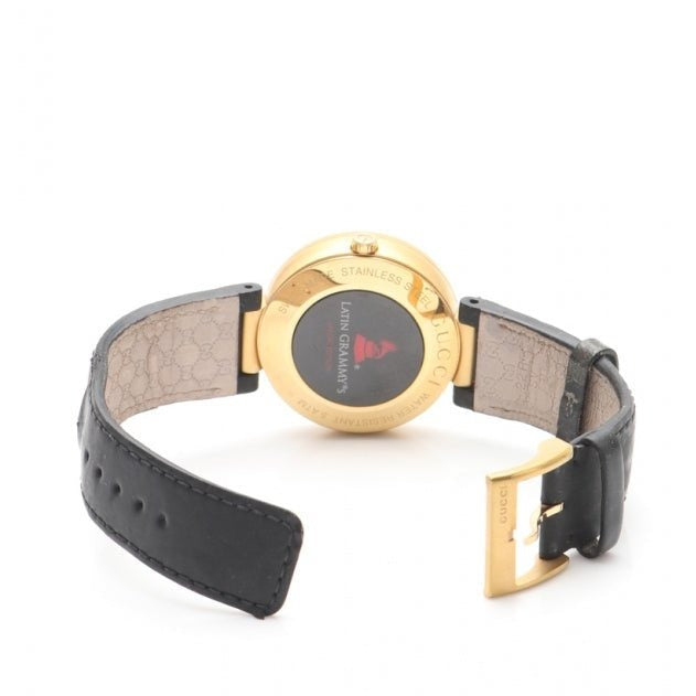  Shop Authentic Gucci Interlocking Special Edition Grammy Black Dial Black Leather Strap Watch For Men - YA133208 - Luxxuri