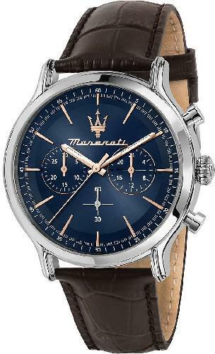  Shop Authentic Maserati Epoca Chronograph Blue Dial Brown Leather Strap Watch For Men - R8871618014 - Luxxuri