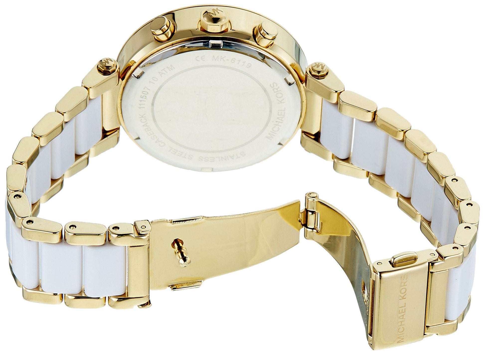  Shop Authentic Michael Kors Parker White Dial Two Tone Steel Strap Watch for Women - MK6119 - Luxxuri