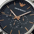  Shop Authentic Emporio Armani Luigi Chronograph Quartz Black Dial Silver Mesh Bracelet Watch For Men - AR11429 - Luxxuri