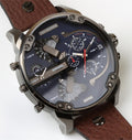  Shop Authentic Diesel Mr Daddy Blue Dial Brown Leather Strap Watch For Men - DZ7314 - Luxxuri