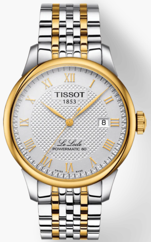  Shop Authentic Tissot T Classic Le Locle Powermatic 80 Silver Dial Two Tone Steel Strap Watch For Men - T0064072203301 - Luxxuri