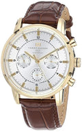  Shop Authentic Tommy Hilfiger Harrison White Dial Brown Leather Strap Watch for Men - 1790874 - Luxxuri