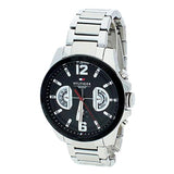  Shop Authentic Tommy Hilfiger Decker Quartz Black Dial Silver Steel Strap Watch for Men - 1791472 - Luxxuri