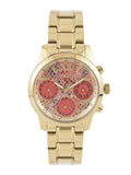  Shop Authentic Guess Mini Sunrise Quartz Analog Orange Dial Gold Steel Strap Watch For Women - W0448L7 - Luxxuri
