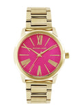  Shop Authentic Michael Kors Hartman Quartz Pink Dial Gold Steel Strap Watch For Women - MK3520 - Luxxuri