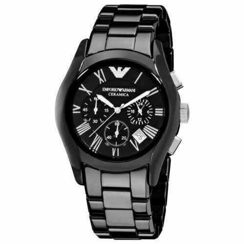  Shop Authentic Emporio Armani Valente Chronograph Black Dial Black Ceramic Strap Watch For Men - AR1400 - Luxxuri