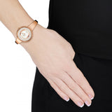  Shop Authentic Swarovski Crystalline Bracelet White Dial Rose Gold Steel Strap Watch for Women - 5269250 - Luxxuri