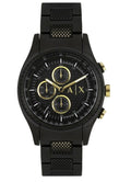  Shop Authentic Armani Exchange Chronograph Black Dial Black Steel Strap Watch For Men - AX1604 - Luxxuri