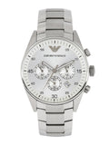  Shop Authentic Emporio Armani Sportivo Chronograph Silver Dial Silver Steel Strap Watch For Men - AR5963 - Luxxuri