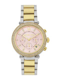  Shop Authentic Michael Kors Parker Pink Dial Two Tone Steel Strap Watch for Women - MK6140 - Luxxuri
