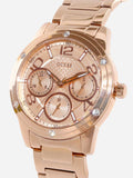  Shop Authentic Guess Studio Rose Gold Dial Rose Gold Steel Strap Watch For Women - W0778L3 - Luxxuri
