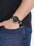  Shop Authentic Fossil Townsman Automatic Black Dial Brown Leather Strap Watch for Men - ME3061 - Luxxuri