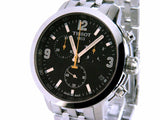  Shop Authentic Tissot PRC 200 Chronograph Black Dial Stainless Steel Watch For Men - T0554171105700 - Luxxuri