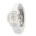  Shop Authentic Chanel J12 Diamonds Quartz Mother of Pearl White Dial White Steel Strap Watch for Women - J12 H2570 - Luxxuri