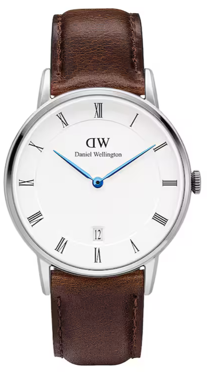  Shop Authentic Daniel Wellington Dapper Bristol White Dial Brown Leather Strap Watch For Women - DW00100098 - Luxxuri