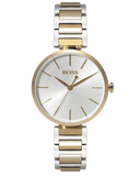  Shop Authentic Hugo Boss Allusion Quartz Silver Dial Two Tone Steel Strap Watch For Women - 1502417 - Luxxuri