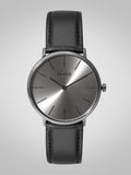  Shop Authentic Hugo Boss Modern Grey Dial Black Leather Strap Watch for Men - 1513540 - Luxxuri