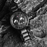  Shop Authentic Tommy Hilfiger Evan Chronograph Quartz Black Dial Black Steel Strap Watch For Men - 1710410 - Luxxuri