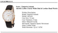 Emporio Armani Classic Quartz Mother of Pearl Dial Brown Leather Strap Watch For Women - AR1601